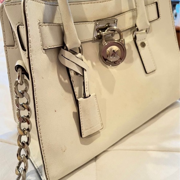 Michael Kors White Leather Purse - Picture 3 of 5